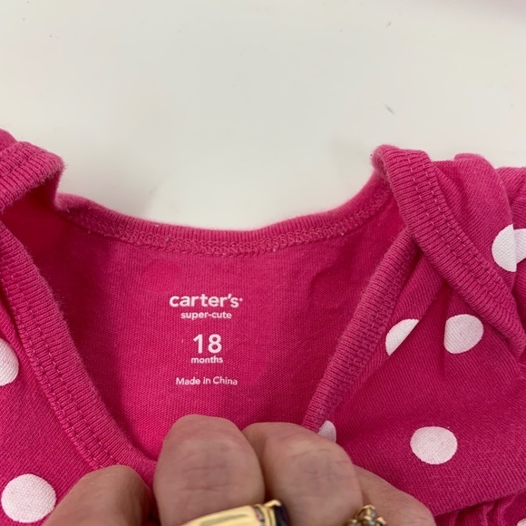 Carter's Pink Polka-Dot Dress & Panties 18 mod - Picture 6 of 7
